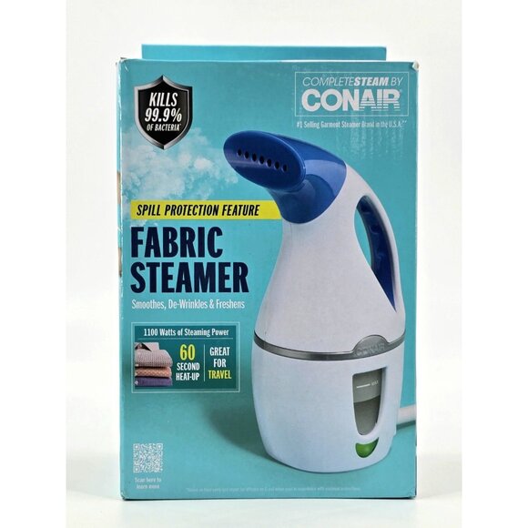 Conair Fabric Steamer Complete Steam Travel Fabric Steamer Kills 99% Bacteria - Picture 1 of 9